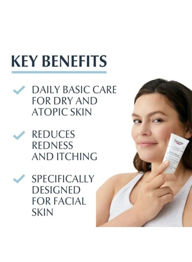 Eucerin Goodbye Eczema and Dryness! Eucerin Face Cream for Ultimate Sensitive Skin Care - 50ml - Image 2