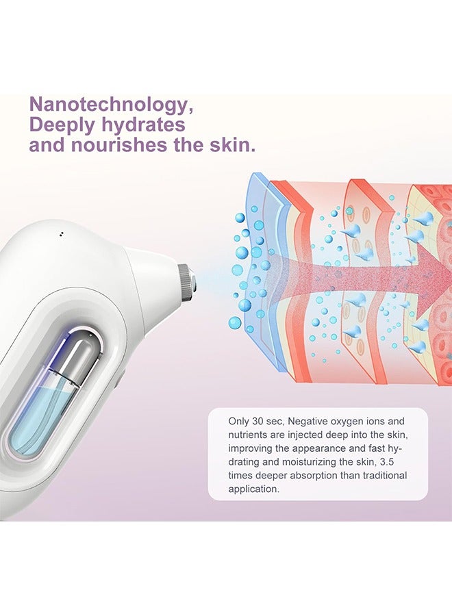 general Cordless Facial Mister, 0.2mm Nano Facial Mist Sprayer, 65Kpa Oxygen Facial Machine, Airbrush for Skincare, Serum, Toner, Facial Essence SPA at Home - Image 2