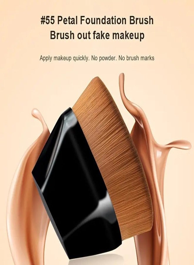 PURCHASE ZONE Professional Magic Foundation Brush - Flat Top Kabuki Brush for Flawless Blending of Liquid, Cream, and Powder - Perfect for Makeup Artists and Beginners [Multicolor] 1 PIC - Image 5