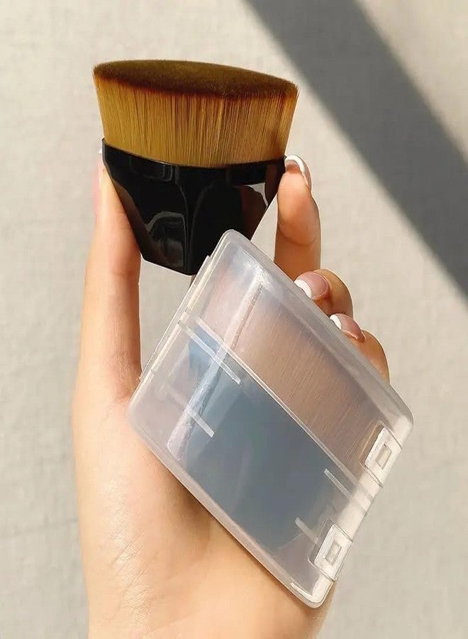 PURCHASE ZONE Professional Magic Foundation Brush - Flat Top Kabuki Brush for Flawless Blending of Liquid, Cream, and Powder - Perfect for Makeup Artists and Beginners [Multicolor] 1 PIC - Image 2