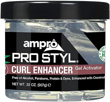 Ampro جل تنشيط تجعيد الشعر من أمبرو برو ستايل مع زيت جوز الهند لترطيب وتعريف التجاعيد والأمواج يساعد في حماية وترطيب شعيرات الشعر يهدئ ويضيف لمعاناً للشعر 908 جرام - Image 1