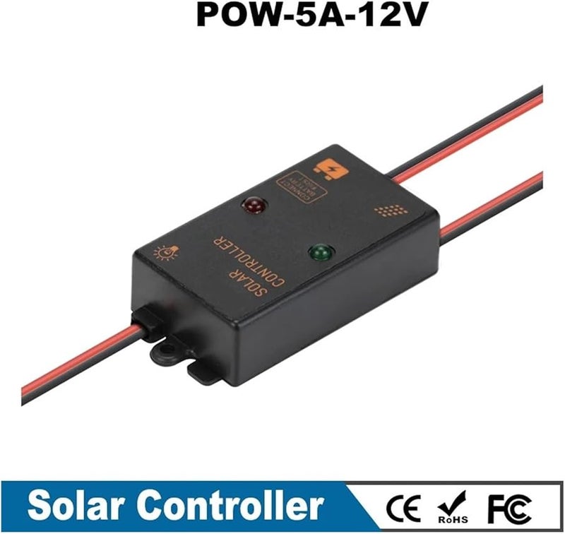 12V 5A Solar Charge Controller IP67 Waterproof For Small Home Solar Panel System - Image 1