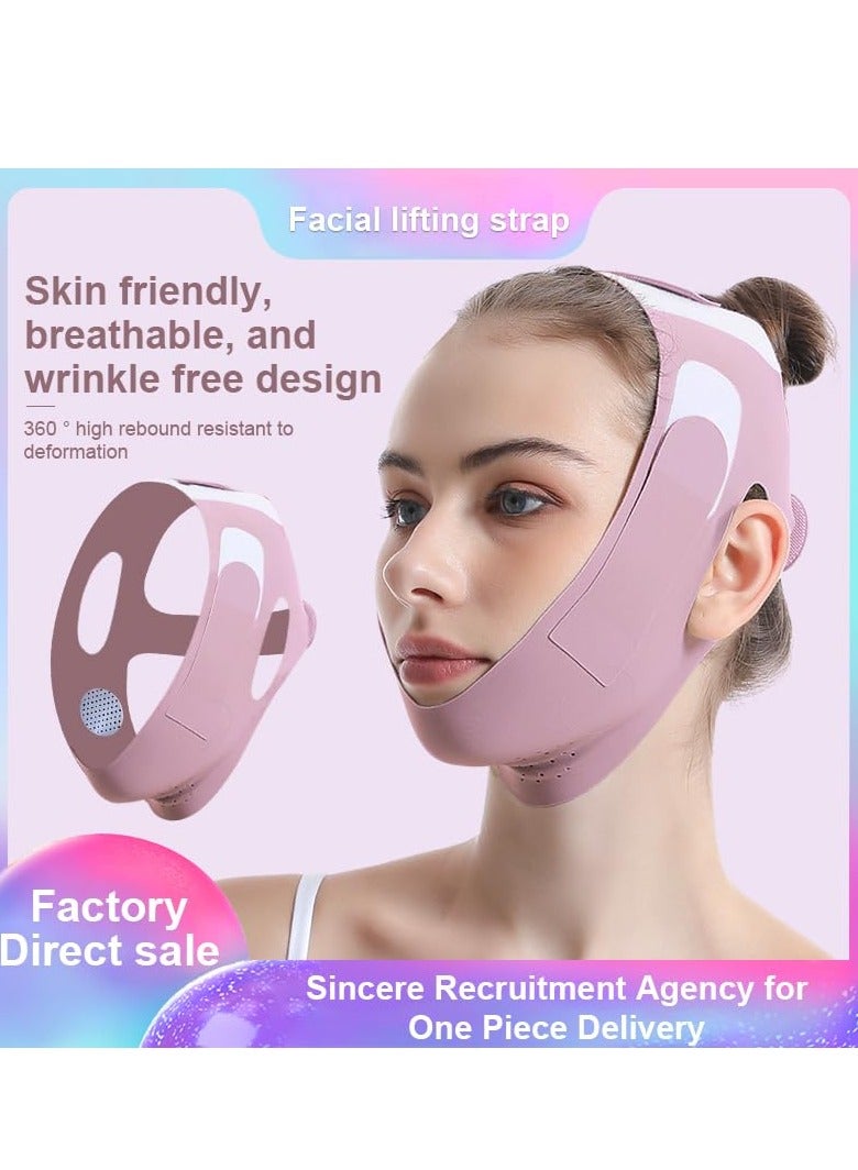 cyleto Reusable V-Line Mask, Chin Strap For Sleeping【Lifting Effect】【Skin Friendly】【Easy To Use】 Double Chin Reducer, Jawline Shaper For Women, Lilac - Image 3
