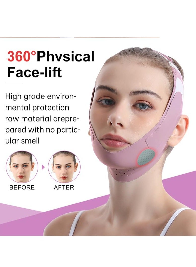 cyleto Reusable V-Line Mask, Chin Strap For Sleeping【Lifting Effect】【Skin Friendly】【Easy To Use】 Double Chin Reducer, Jawline Shaper For Women, Lilac - Image 5