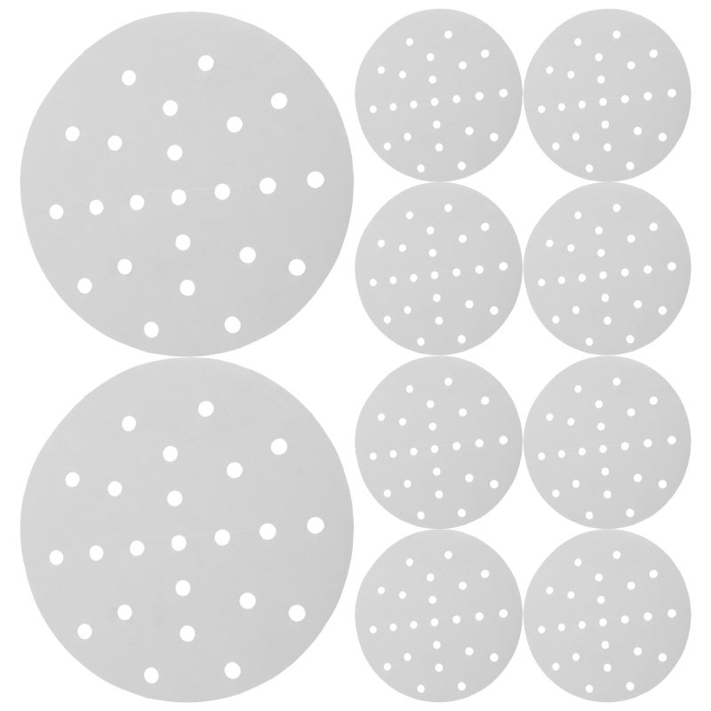 400pcs Steamer Liners Pad: Round Steamer Paper Sheets - Steaming Baking Mat for Steamed Buns Dumpling Pastry Air Fryer Basket - Image 1