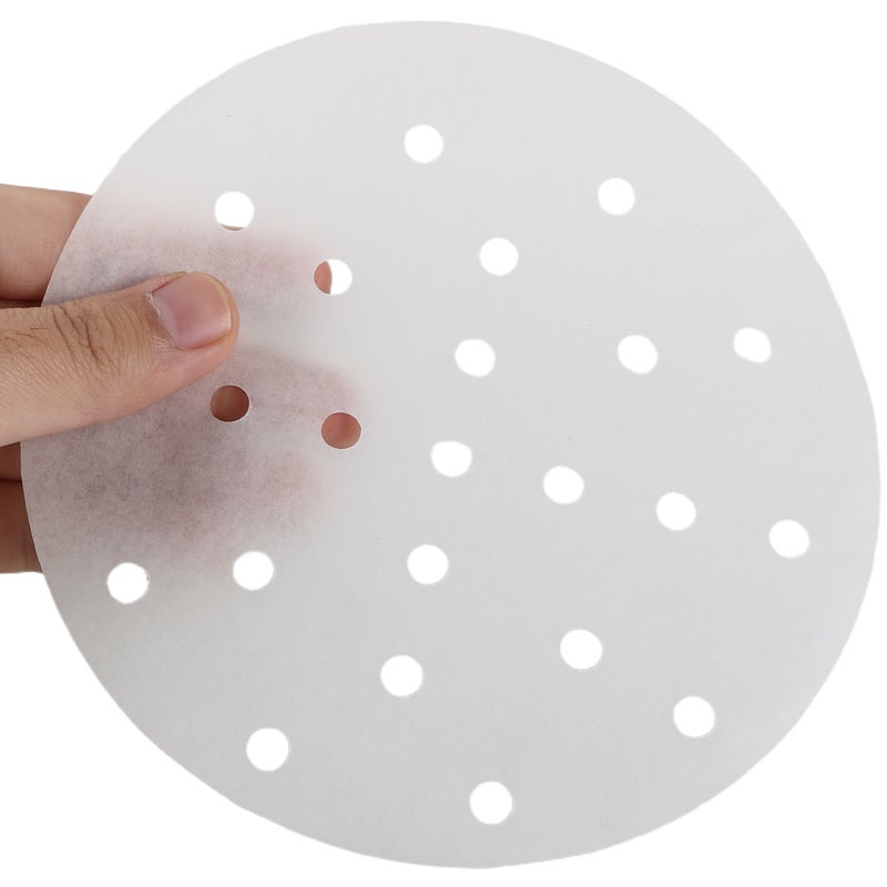 400pcs Steamer Liners Pad: Round Steamer Paper Sheets - Steaming Baking Mat for Steamed Buns Dumpling Pastry Air Fryer Basket - Image 2