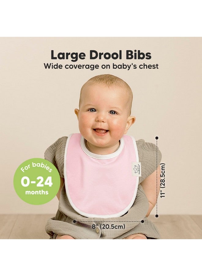 KeaBabies 8-Pack Organic Baby Bibs For Boys, Girls - Soft Cotton Drooling And Teething Baby Bibs, Baby Girl Bibs, Baby Boy Bibs, Baby Drool Bibs For Baby Girl, Boy, Newborn Infant Bibs (Muted Pastel)  - Image 2