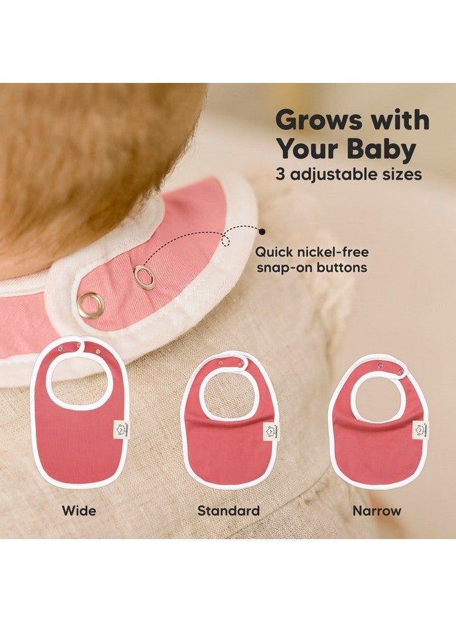 KeaBabies 8-Pack Organic Baby Bibs For Boys, Girls - Soft Cotton Drooling And Teething Baby Bibs, Baby Girl Bibs, Baby Boy Bibs, Baby Drool Bibs For Baby Girl, Boy, Newborn Infant Bibs (Muted Pastel)  - Image 4