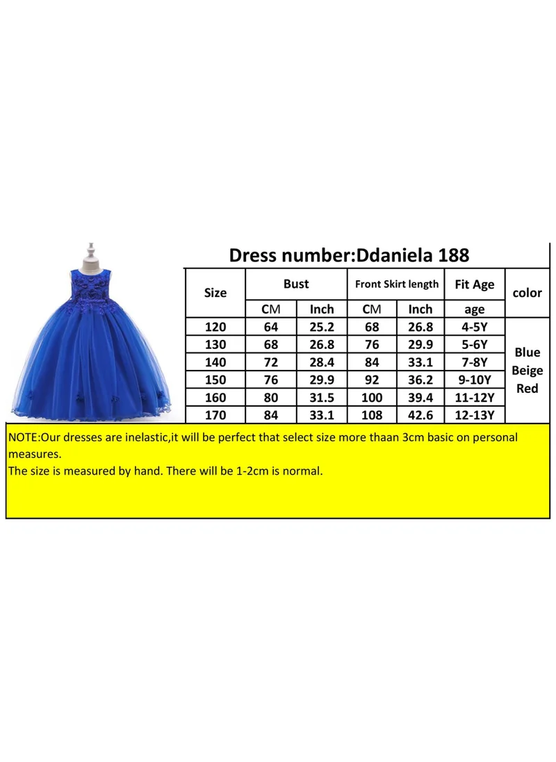 دىدانيالا Lea Blue Floral Party Dress