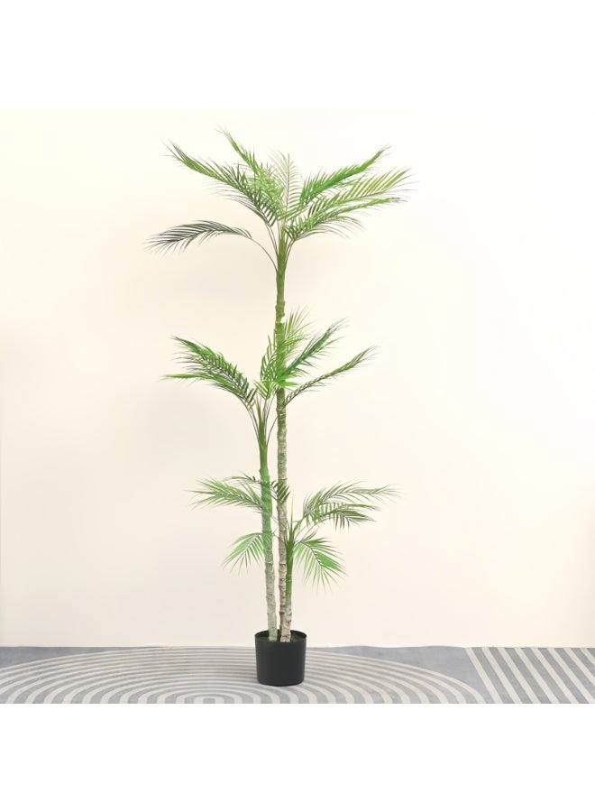 Sharpdo Artificial trees,Foxtail Palm ,180CM Faux Tree with Realistic Leaves Perfect for Home Decoration Wedding Outdoor Photography Prop Indoor Office Living Room Balcony Artificial Green Plant Tree - Image 1