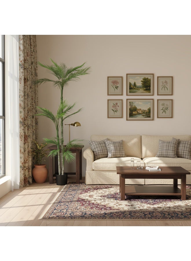 Sharpdo Artificial trees,Foxtail Palm ,180CM Faux Tree with Realistic Leaves Perfect for Home Decoration Wedding Outdoor Photography Prop Indoor Office Living Room Balcony Artificial Green Plant Tree - Image 3