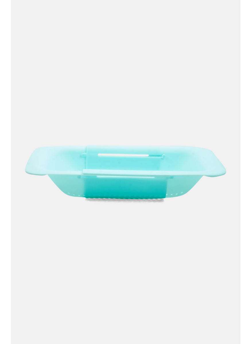COOK WITH COLOR - Over The Sink Expandable Colander, Light Blue - Image 1