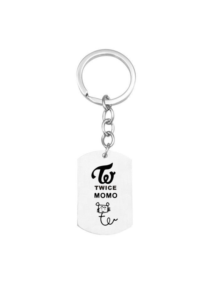 GR Hot European And American Style Kpop Twice Keychain Key Ring Chaverio Llavero Simple And Fashionable - Image 1