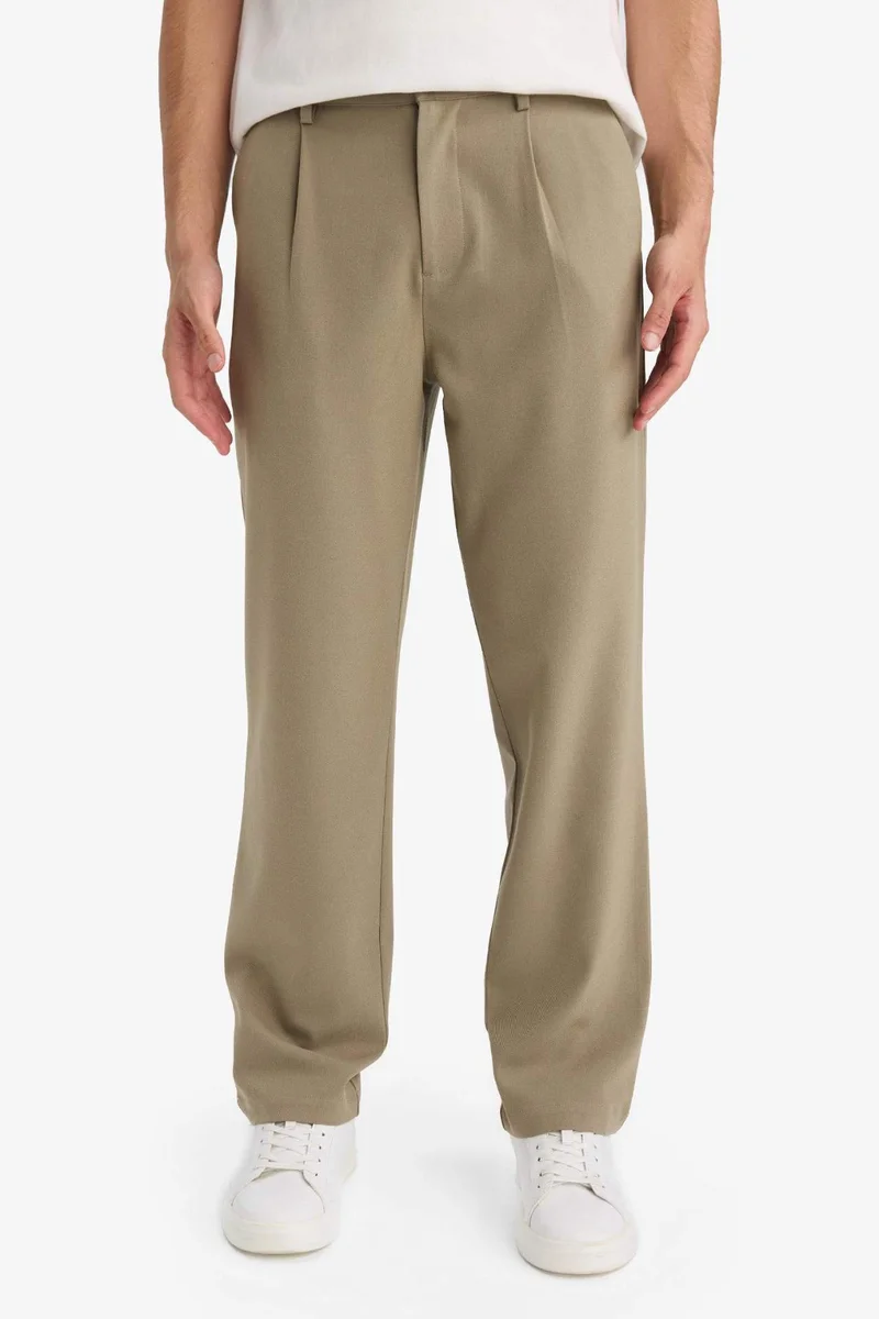 Defacto  Straight Fit Trousers for Men | Best Price UAE