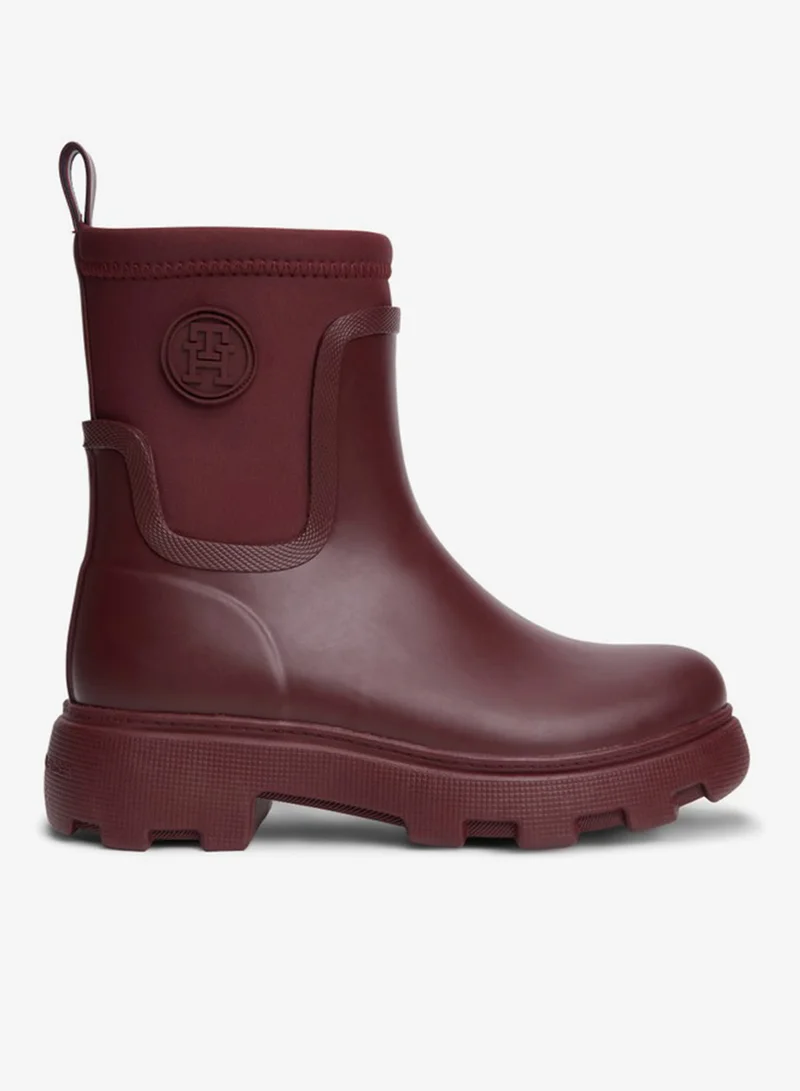 تومي هيلفيغر TH Monogram Cleat Rain Boots