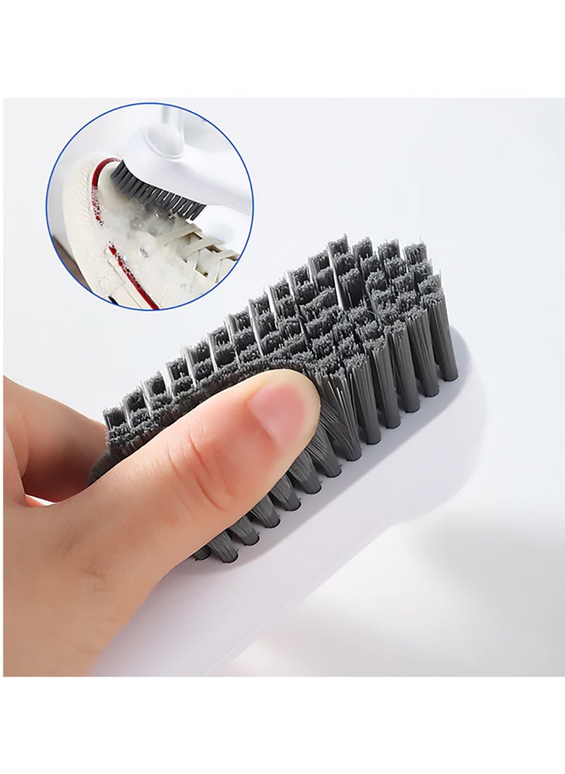 LIMITLESS Shoe Brush With Soap Dispenser Multifunctional Wall Mountable Shoe Brush Cleaner for Bathroom, Kitchen, and Household Soft Laundry Cleaning  - Image 4