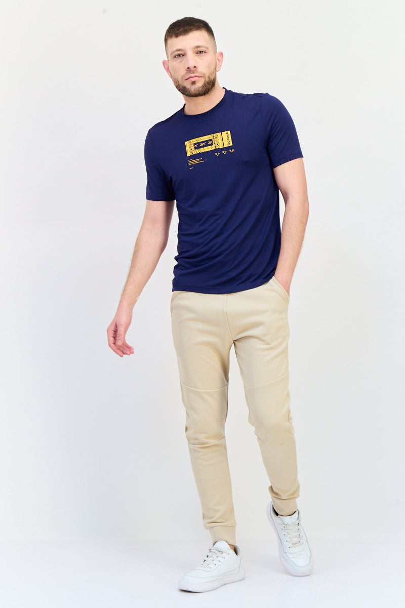 Reebok Men Sportswear Fit Short Sleeve Training T-Shirt, Navy - Image 4