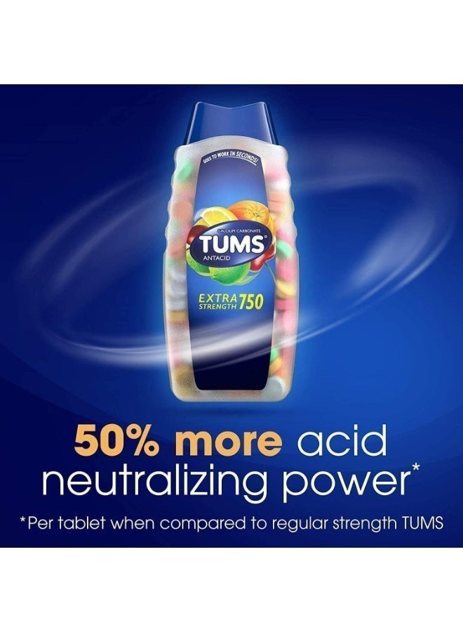 Tums  Assorted Fruit Extra Strength 750mg - 200 Count - Image 4