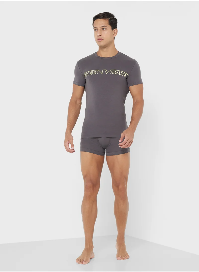 EMPORIO ARMANI T-SHIRT+TRUNK SET