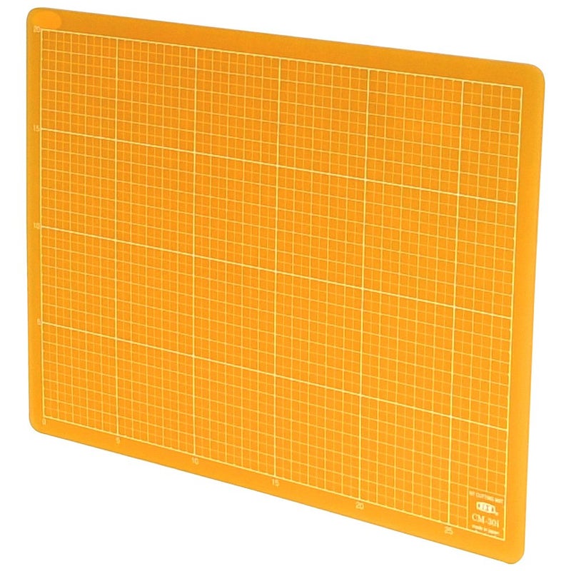 NT Cutter Colorful Translucent Cutting Mat 9 x 12 Inches Translucent Orange 1 Mat CM30IO