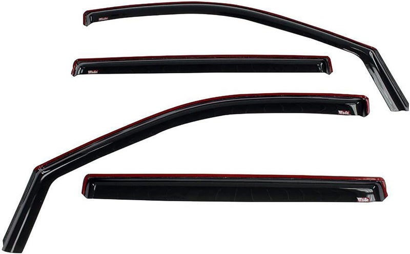 Westin 72-39429 in Channel Wind Deflector 4pc Smoke fits 2019-2026 Silverado Sierra 1500 2020-2026 Silverado Sierra 2500 3500 Crew Cab (Exc 2019 Silverado LD Sierra 1500 Limited) - Image 1