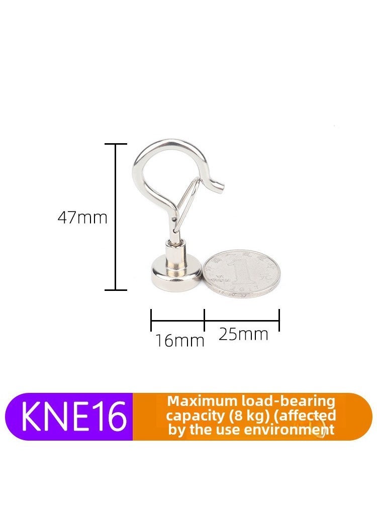 Generic Neodymium Iron Boron Magnetic Hooks E-Type Notch KNE16 (buckle type) 