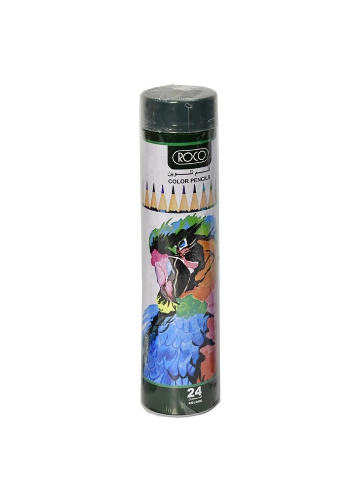 Roco Color Pencils, Pack of Original 24 Color Pencils