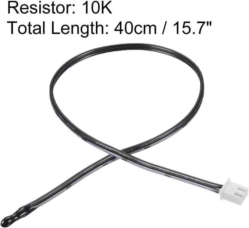 uxcell 2 Pcs 10K NTC Thermistor Probe 15.7 Inch Epoxy Sensitive Temperature Temp Sensor for Air Conditioner - Image 2