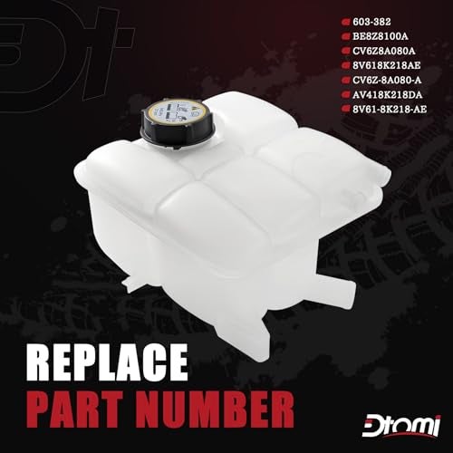 Dtomi Engine Coolant Reservoir Radiator Tank, Expansion Tank with Cap, Compatible with Ford Vehicle C-Max 2013-2018, Escape 2013-2016, Focus 2012-2018, Transit Connect 2014-2016, Replace# 603-382 - Image 2