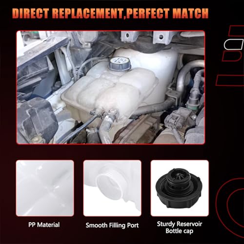Dtomi Engine Coolant Reservoir Radiator Tank, Expansion Tank with Cap, Compatible with Ford Vehicle C-Max 2013-2018, Escape 2013-2016, Focus 2012-2018, Transit Connect 2014-2016, Replace# 603-382 - Image 4