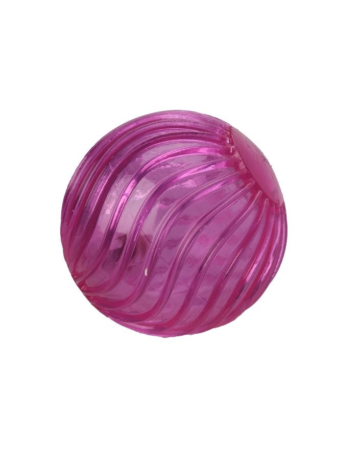كرة نطاطة مضيئة وردية لامعة - قطعة واحدة - Image 1