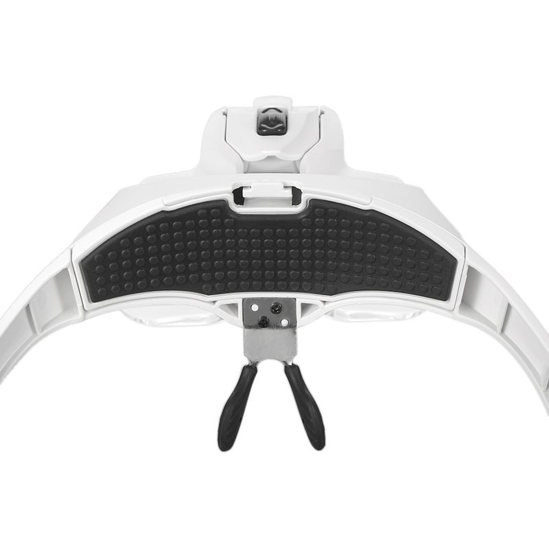 Magnifier Glasses for Eyelash Extension Loupe Headband Light With 2 LED Professional Magnifying Glasses for False Eyelash - Image 1