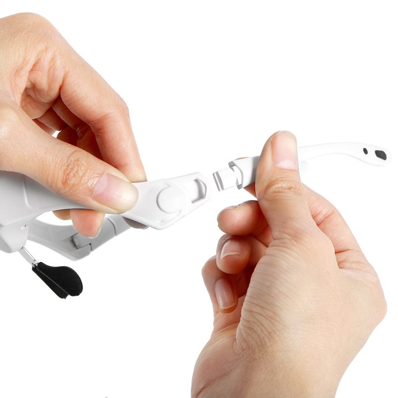 Magnifier Glasses for Eyelash Extension Loupe Headband Light With 2 LED Professional Magnifying Glasses for False Eyelash - Image 4