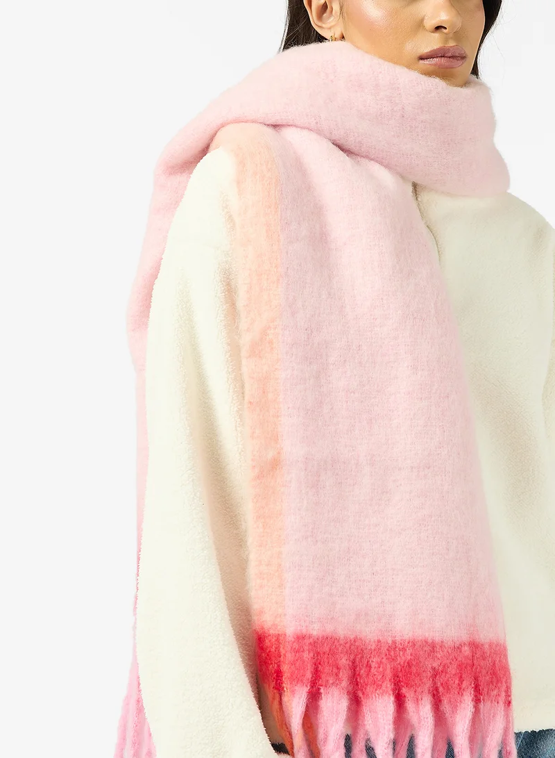 ايلا Soft Fluffy Tassel Scarf