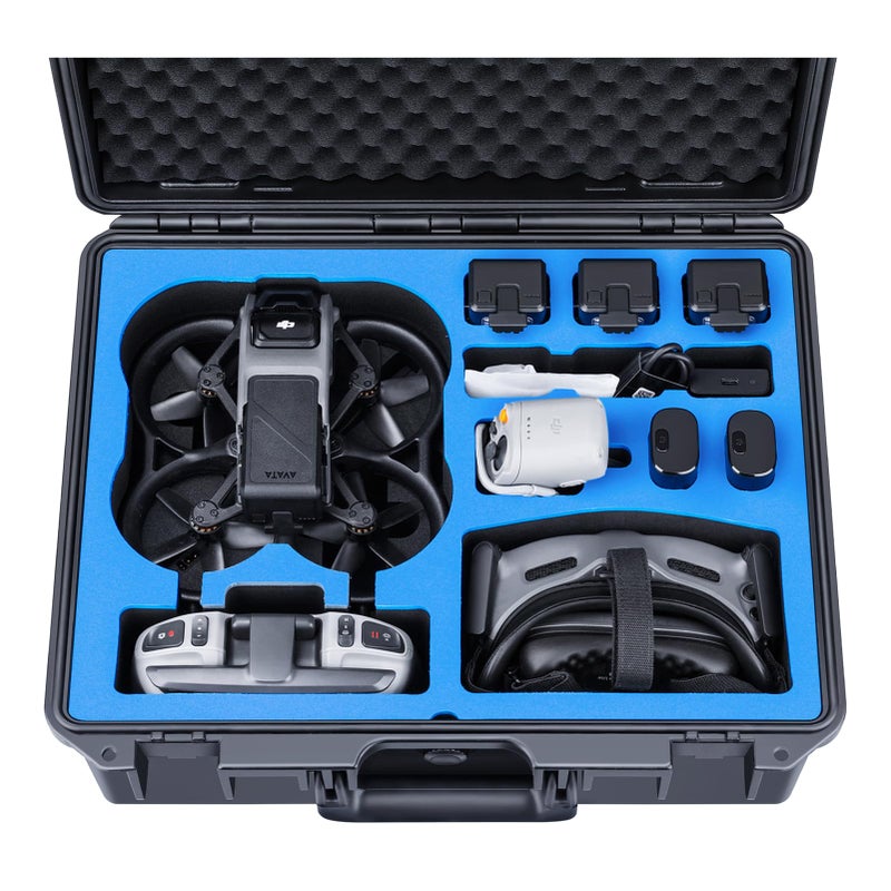 Lykus Titan AT110 Waterproof Hard Case for DJI Avata, Goggles 2/Goggles Integra, and FPV Remote Controller, Support up to 9 Avata batteries and 3 Goggles batteries [CASE ONLY] - Image 1