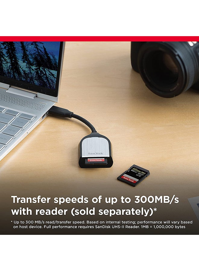 sandisk Extreme PRO SDXC Memory Card up to 300MB/s, UHS-II, Class 10, U3, V90 64 GB SDSDXDK-064G-GN4IN - Image 4