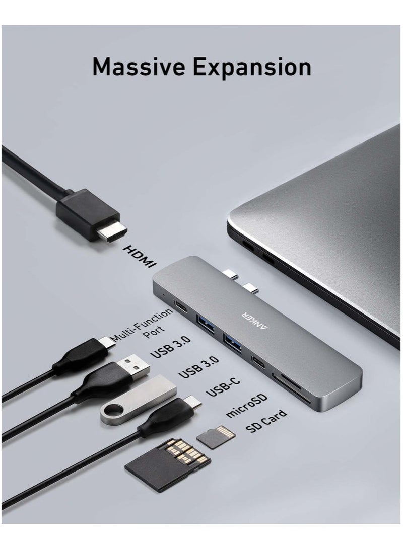 Ankey Anker 547 USB-C Hub 7-in-2 for MacBook B2B - UN Gray - Image 4
