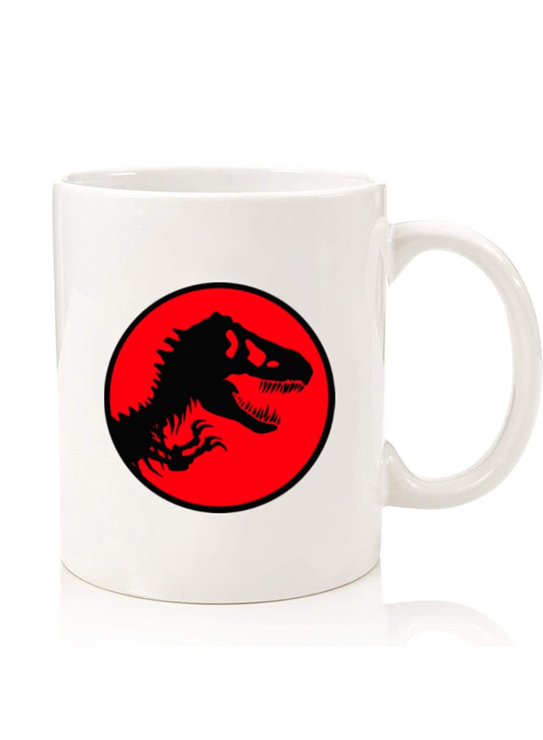 Theodor Premium Quality Two Sided Printed Coffee Mug Tea Cup For Home Office, Kids Men Women Jurassic Park - Image 1