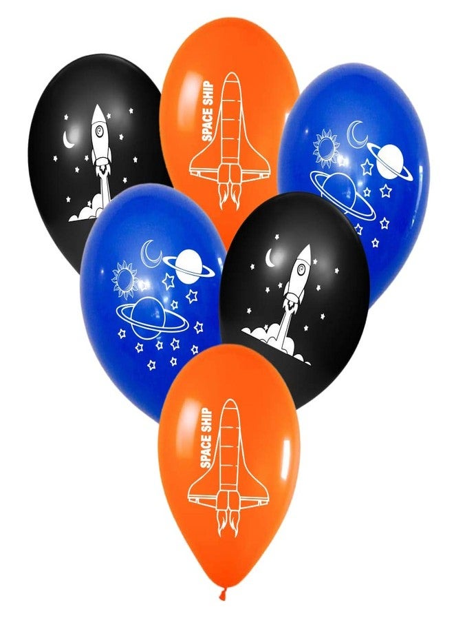 Hk Balloons Pack Of 30 Space Planet Astronauts Theme Party Balloons Birthday Decoration Party Supplies (Space Themed Balloons) (Space Themed Balloons) - Multicolor - Image 1