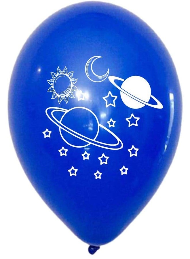 Hk Balloons Pack Of 30 Space Planet Astronauts Theme Party Balloons Birthday Decoration Party Supplies (Space Themed Balloons) (Space Themed Balloons) - Multicolor - Image 3
