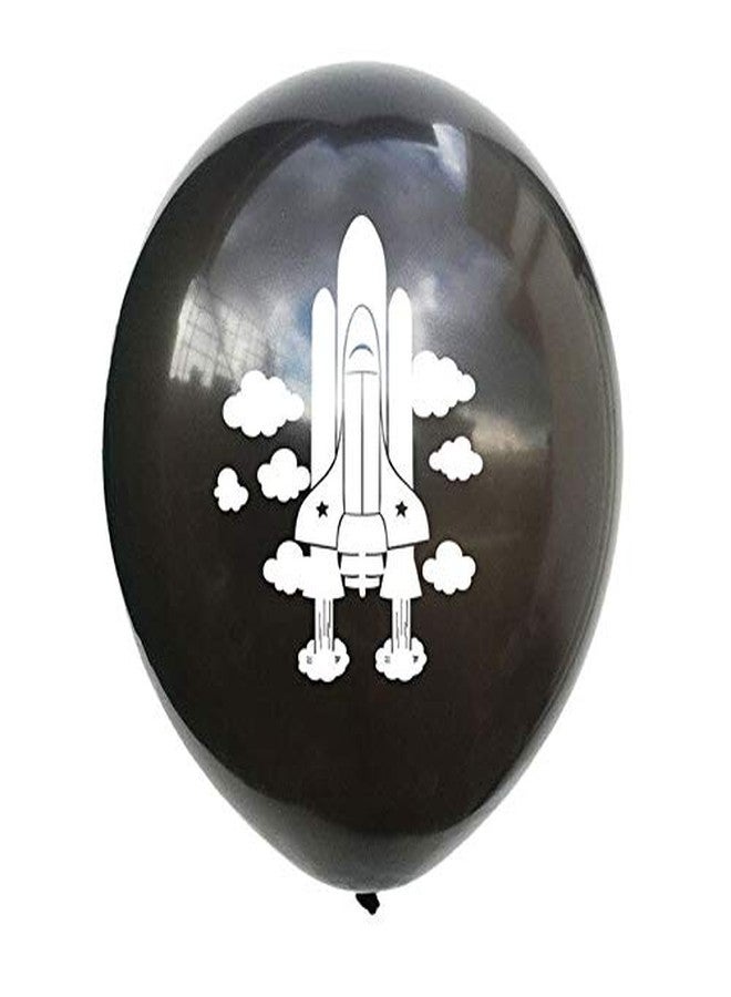 Hk Balloons Pack Of 30 Space Planet Astronauts Theme Party Balloons Birthday Decoration Party Supplies (Space Themed Balloons) (Space Themed Balloons) - Multicolor - Image 4