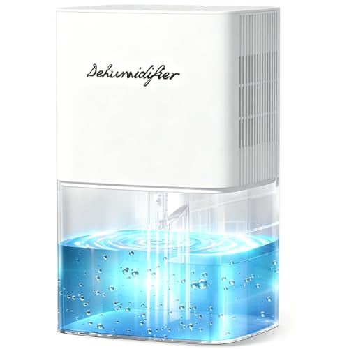 BeOkay Dehumidifier 1657ML 58OZ Small Dehumidifier for Home 230 Ft² Safety Dehumidifiers Adjustable 10 Color Lights 5 Timers 3 Setting Modes Auto Shut Off Protection Low Noise For Bedroom Bathroom - Image 1