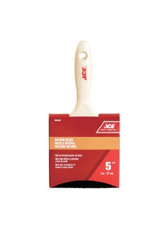 ACE Natural Blend Wooden Handle Paint Brush Beige and Black 5 Inch 1999839 