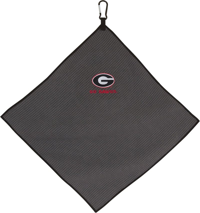 Team Effort Collegiate 15" x 15" Grey Microfiber Towel - Image 1