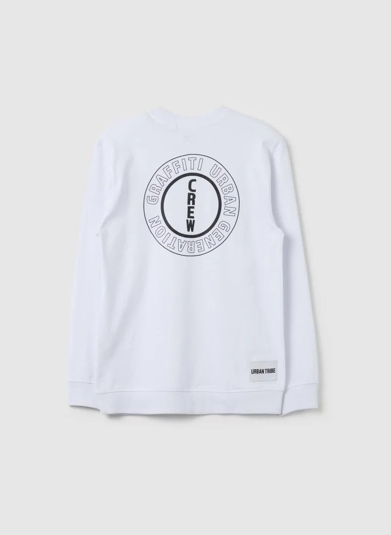 او في اس Long-sleeved T-shirt with print