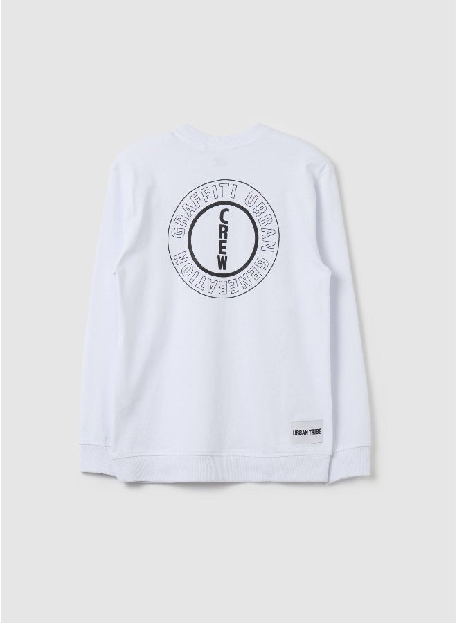 او في اس تيشيرت بأكمام طويلة وطبعة - Image 2