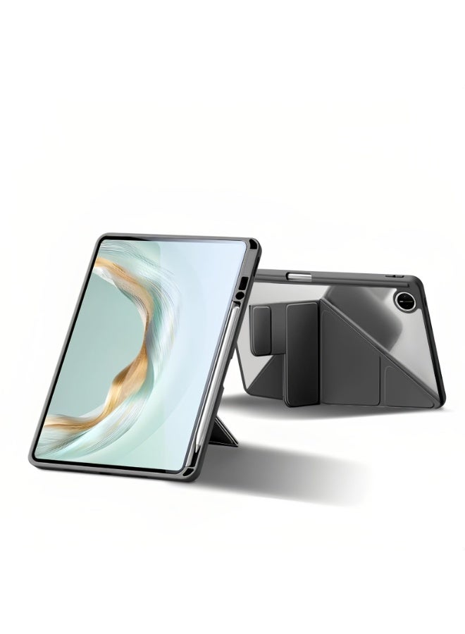 عام غطاء متوافق مع هواوي ميت باد برو 12.2 بوصة 2025 - لوحة خلفية أكريليك شفافة واقية مع فتحة قلم، حامل واقي قابل للطي، وظيفة النوم التلقائي - Image 1