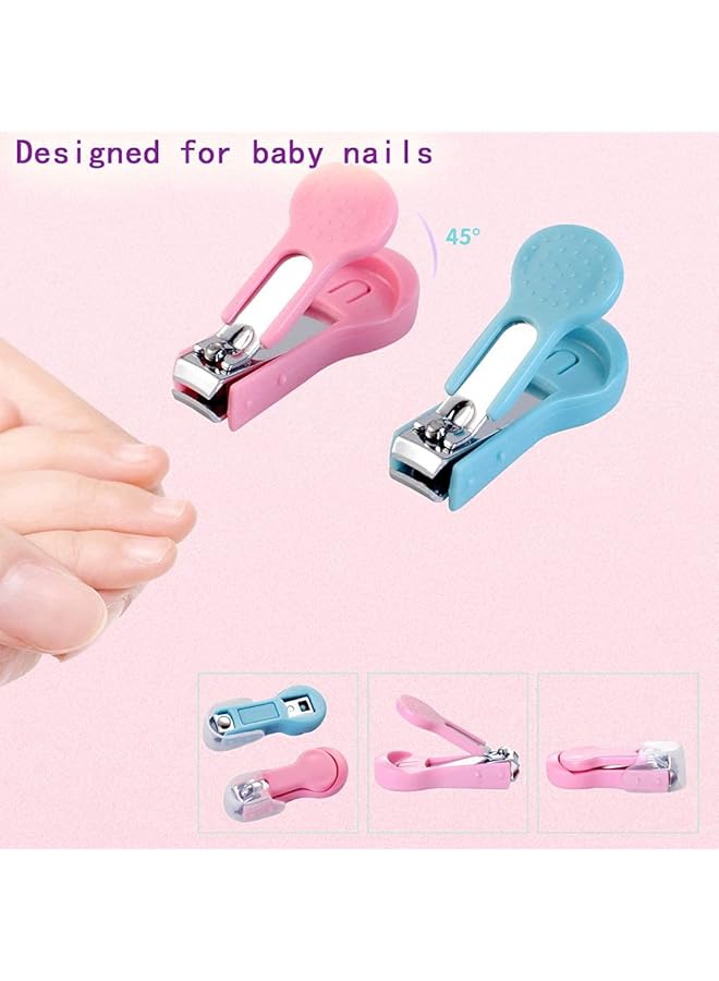 SCIENISH Toddler Infant Convenient Healthcare Daily Care Kit Nail Clipper Safety Scissors Hair Brush Comb (Yellow) - Image 4