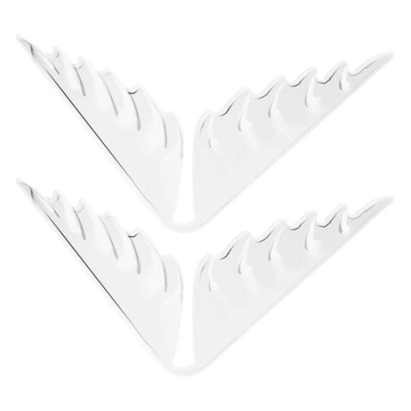 Car Door Edge Guards Wing Shape Anti Scratch Car Door Corner Protector Trim Stickers Universal Automotive Vehicle Accessories Red - Image 2