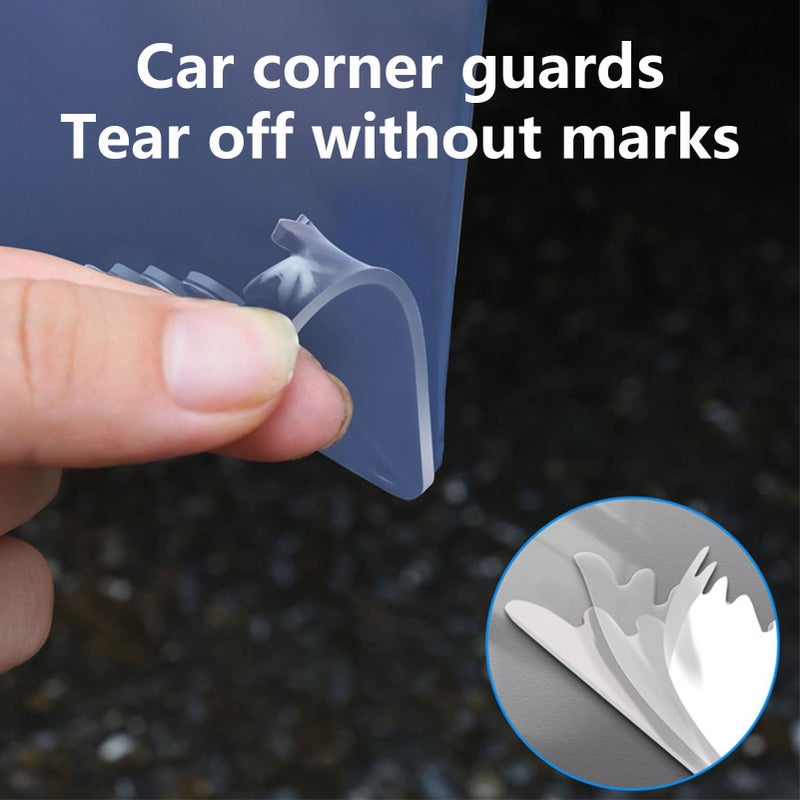 Car Door Edge Guards Wing Shape Anti Scratch Car Door Corner Protector Trim Stickers Universal Automotive Vehicle Accessories Red - Image 4